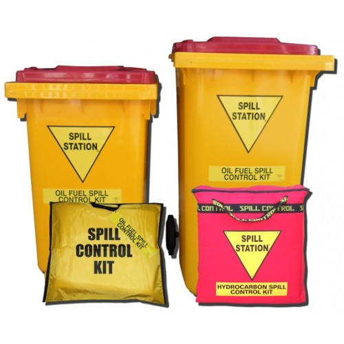 SPILL STATION, OIL AND FUEL SPILL KITS